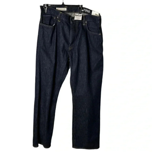 Gap jeans,men 36x30,Gap 1969. Straight standard jeans . NWT . Exc cond.Dark blue - Picture 10 of 16